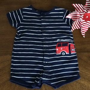 Carter’s fire engine one piece outfit